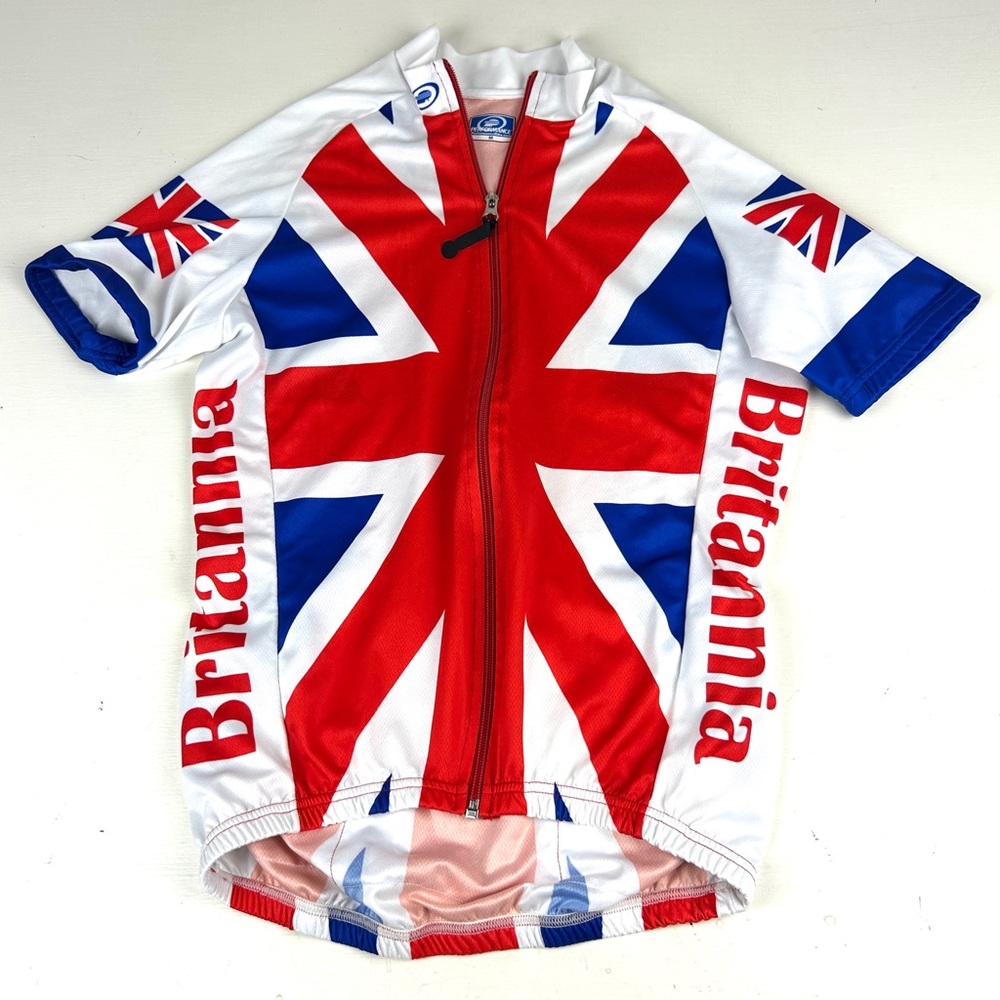 Performance Century "Britannia" cycling jersey, medium, short sleeve, long zip